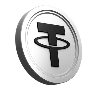 Ilustracja monety Tether USDT w części informacji o platformie